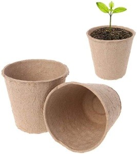 biodegradable transplanter pulp paper flower plant peat pots tray planting pot