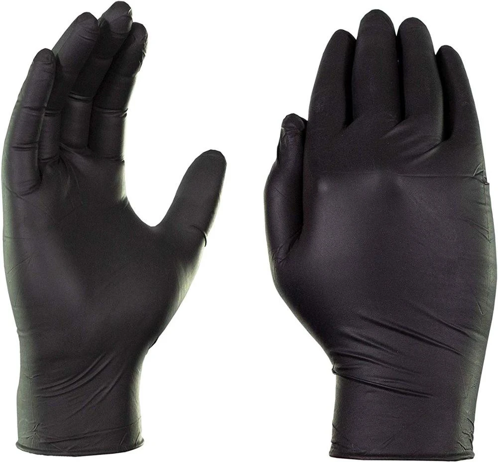 Black Nitrile Disposable For Tattooing Look Tattoo Gloves