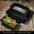 Import Black plastic meat vegetable fruit packaging tray from China