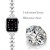 Import Bling Band Compatible for Apple Watch Band 40mm 42mm Women Rhinestone Stainless Steel Watchband Apple iWatch Series 1 2 3 4 5 from China