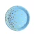 Import Blue Decoration Multicolor Round Birthday Party Wedding Food Grade Party Supplies Disposable Paper Plate from China
