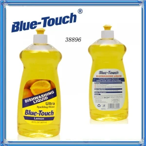 Blue-Touch High Effeiency Dish washer Liquid Detergent, Lemon Scent, 28Ounce (Pack of 12)