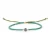 Import BN1040 Wholesale dainty GemStone Focal Bead tiny seed beaded bracelet with gold tone metal bead,mini fine adjustable bracelet from China