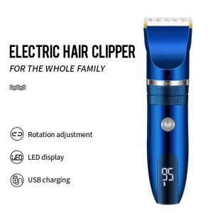 Boxin-1085 Electric Hair Clippers With LCD Display Adjustable Ceramic Blade Hair Trimmer USB Rechargeable Hair Cutting Machine