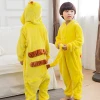 Boy Girl Pajamas set Zipper Children Kids Pikachu Winter baby Pajamas Flannel Cartoon Cosplay Cute Onesie Sleepwear