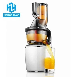 BPA Free Plastic Housing Wide Chute 76MM Whole Fruit Citrus Orange Cold Press Slow Juice Masticating Extractor