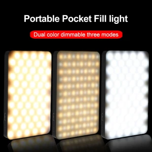 Brand new design 6500K portable LED video light rechargeable photography fill light