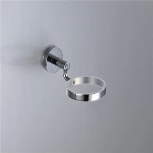brass high quality chrome plated toilet brush holder
