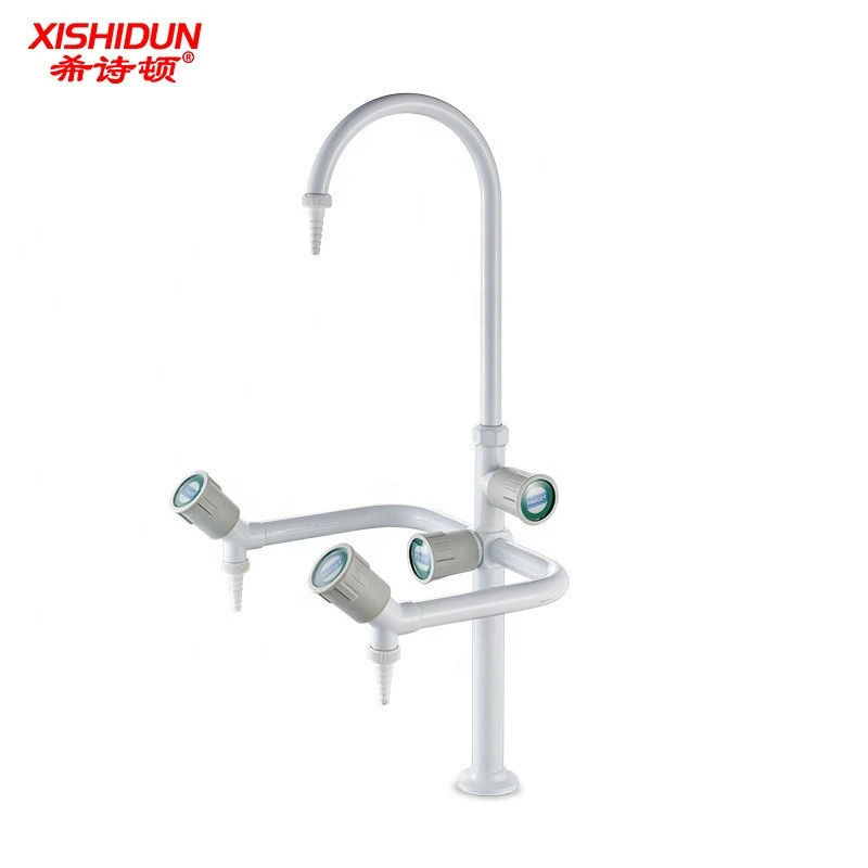 Brass Hot Cold Laboratory Triple Outlet Water Mixer Tap