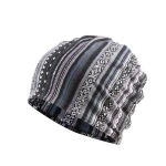 Breathable polyester bonnet turban knitted winter hats for men beanie