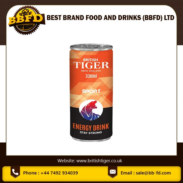 British Tiger Sport Energy Drink 330ml for Electrolyte Energy
