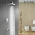Import Brushed Gold Bathroom Single Lever Bath Diverter Square Concealed Shower Faucet Mixer With Hand Shower from China