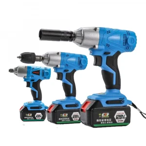 Brushless Electric Wrench 21V Impact Wrench Socket 4000mAh Li Battery Hand Drill Installation Power Tools