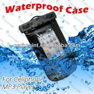 Built-in Earphone Waterproof Armband Case Bag For cell phone/MP3 player