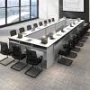 Can be combined with extended melamine board training desk office conference table