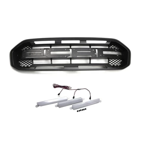 Car Grills Sale Front Hood Bumper Grill With LED Light For Ranger+