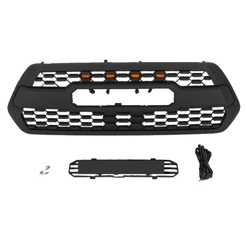 Car Replacements Front Grille LED Lights Fit For 2016-19 Toyota Tacoma