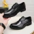 Import Casual leather shoes mens leather thick-soled business black lace-up soft-soled soft-soled leather shoes from China