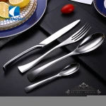 Cathylin luxury wedding hotel stainless steel pure solid copper christmas titanium flatware set rose gold cutlery