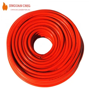 CE 5/16" 3/8" Best Orange Nylon Braided PVC LPG Gas Hose Pipe, PVC Flexible Gas Pipe, PVC Gas Liquid Hose From Manufacturer