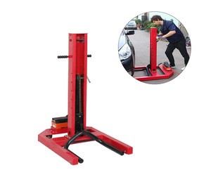 CE Approved Portable hydraulic single post car lift with manual unlocking, Mobile hydraulic crick car lift