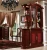 Import Cest La Vie High Glossy Antique Wood Living Room Divider Hall Cabinet Glass Door Wine Cabinets from China