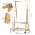 Import Cheap Bamboo Clothes Rack Coat Stand Wooden from China