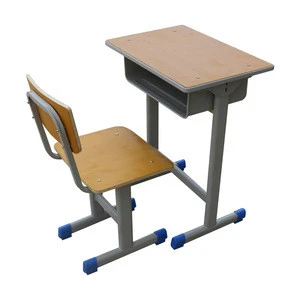 cheap comfortable kid wood school desk and chair set