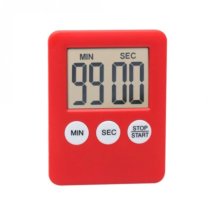 Cheap promotion gifts digital countdown mini timer, magnet LCD timer for promotion magnetic digital kitchen timer