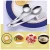 Import Cheaper In Stock 410 Stainless Steel Big Small Round Spoon Fork Cutlery Set For Restaurant &amp; Hotel from China