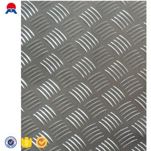 Checkered aluminium sheet 1060 five bars aluminum plates checkered plate for decoration bus elevator car etc