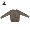Children Brown Sweater Plain Pullover Wholesale Clothing