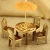 Import Children play home simulation umbrella wood table and chair mini creative furniture utensils wooden kitchen toys from China