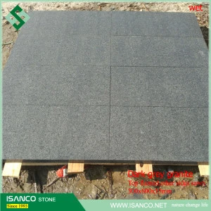 China cheapest Dark grey granite G654 flamed paving stone,flamed tiles