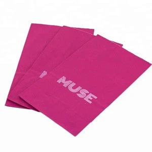 China Custom 80gsm All Pink Printing White Kraft Paper Bag, Soap Gift Paper Bag