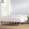 China Fabrication Cheap Dormitory Metal Tube Flooding Queen Size Gothic Platform Bed Frame