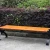 Import China factory promote sitting bench garden wooden custom park benches from China