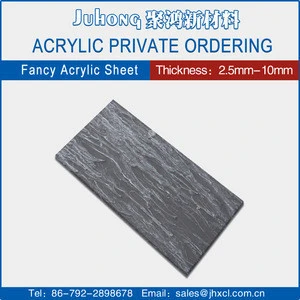 China Made plastic plate white marble with blue veins flooring acrylic sheet
