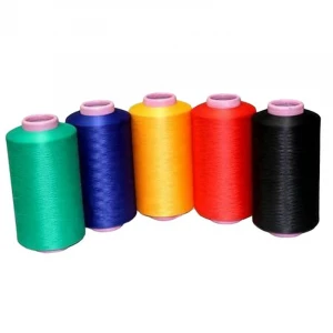 China Manufacturer Polyester Textured Yarns 300/96 Black polyester filament yarn Yarns Polyester