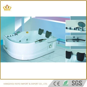 China New Design Double Persons Whirlpool Massage Bathtubs