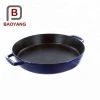 China supplier color enamel casting iron cookware kitchen wares