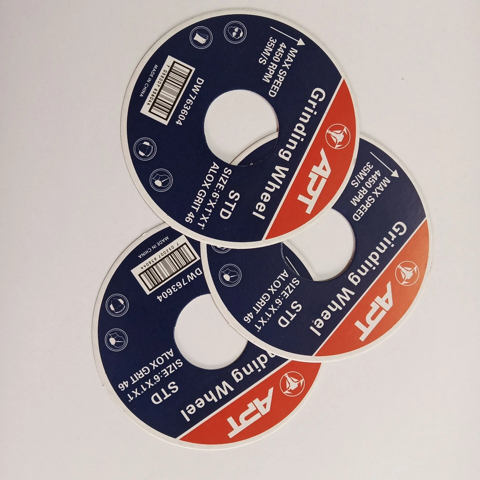 China supplier top grade abrasives tool accessories labels with chrome paper