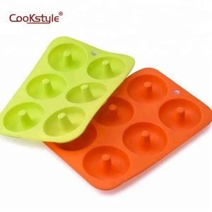 China top ten selling products 9-Cupdunkin mini donuts silicone cake mold