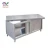 Import Chinese Foshan Supplier good quality stainless steel 201/304 kitchen cabinet with swing doors work table from China