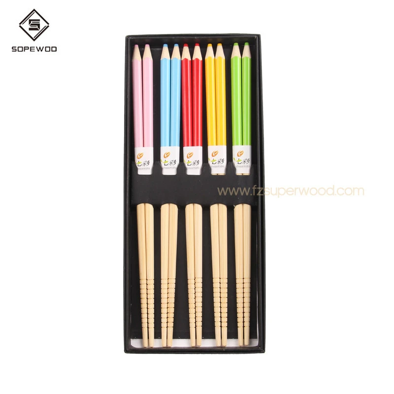 Chopsticks Print Reusable Bamboo New Natural Style Funny Colourful 1000 Pairs Fashionable Household 2-3days Opp Bag 30g