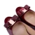 Import Classical square heels bow tie round toe genuine leather Italian shoes medium high heels women pumps from China