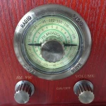 Classical wooden radio