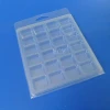 clear double square thermoformed plastic packaging blister clamshell for fishhook