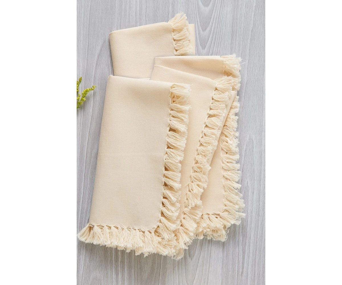 Cloth Dinner Napkins 100% Cotton | Hen House Linens  with all color handmade ruffle napkin
