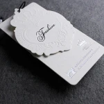 Clothing brand paper labels and garment hang tag for kids
